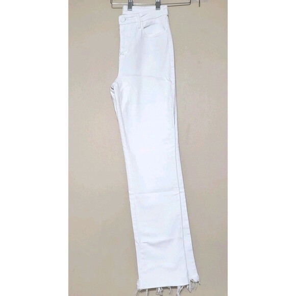 L'Agence Draya High Rise Slim Straight Jeans - Blanc MSRP $315 NWOT 24 Holiday - Picture 8 of 12